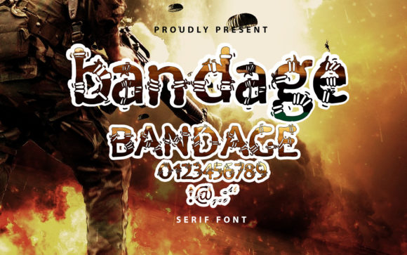 Bandage Display Font for Small Business Branding