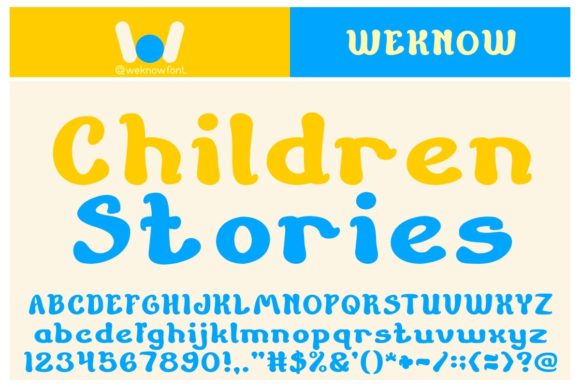Children Stories Font: A Whimsical Typeface for Small Business