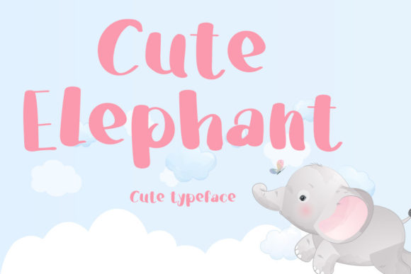Cute Elephant: A Playful Font for Small Business Branding