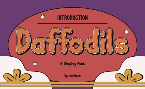 Daffodils: A Cheerful Display Font That Makes Handmade Products Shine