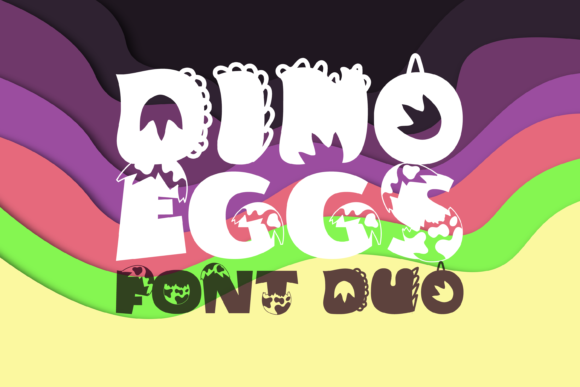 Dino Eggs Duo: A Playful Display Typeface for Editorial Design
