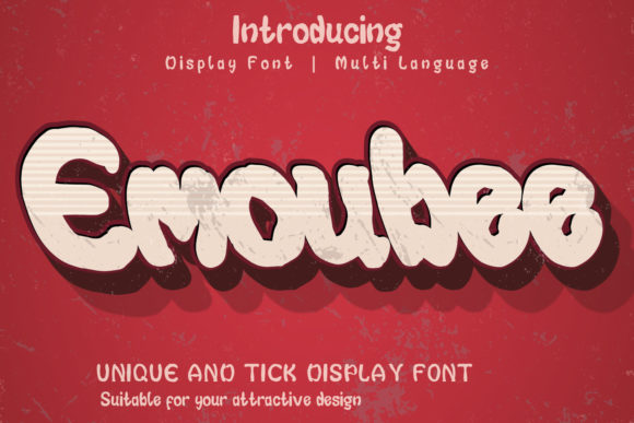 Emoubee: A Display Font That Feels Like a Campaign Secret