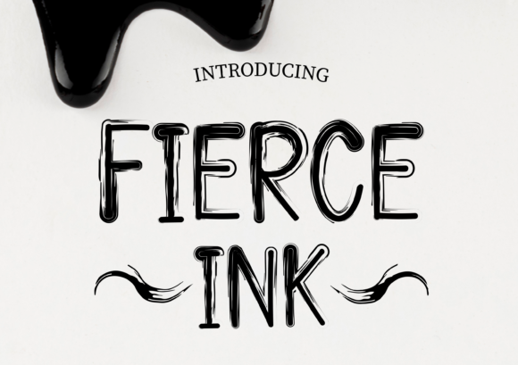 Fierce Ink: A Cool Display Font That Transforms Handmade Products