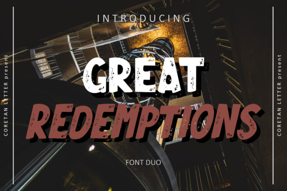 Great Redemptions: A Bold Display Font for Editorial Design