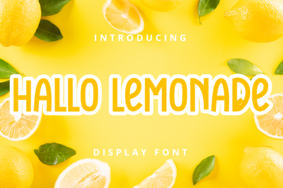Hallo Lemonade: A Bold Display Font for Campaign Creatives