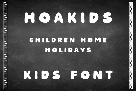 HOAKIDS: A Thick Display Font for Bold Web Design
