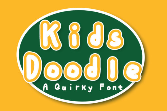 Kids Doodle: A Playful Display Font for Editorial Design