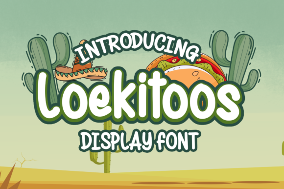 Loekitoos: A Quirky Display Font for Friendly Editorial Design