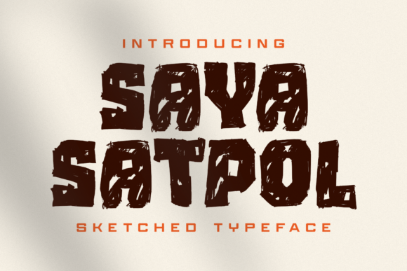 Make Your Handmade Products Pop with Saya Satpol Font