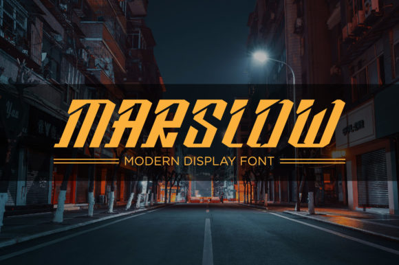 Marslow: A Bold Display Font for Modern Web Design