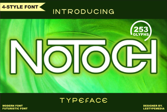 Notoch: A Futuristic Display Font for Standout Brand Visuals
