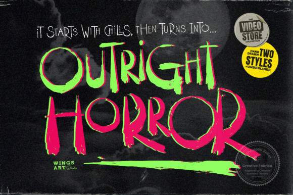 Outright Horror: A Creepy Display Font for Bold Branding