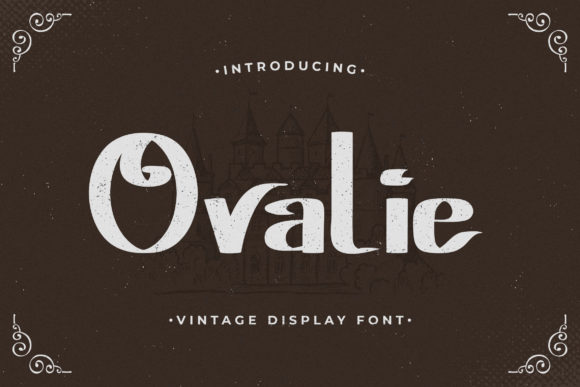 Ovalie: The Rough Textured Display Font for Handmade Goods