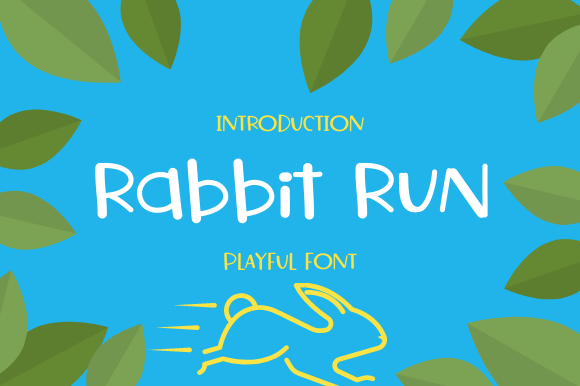 Rabbit Run: A Playful Display Font for Editorial Design