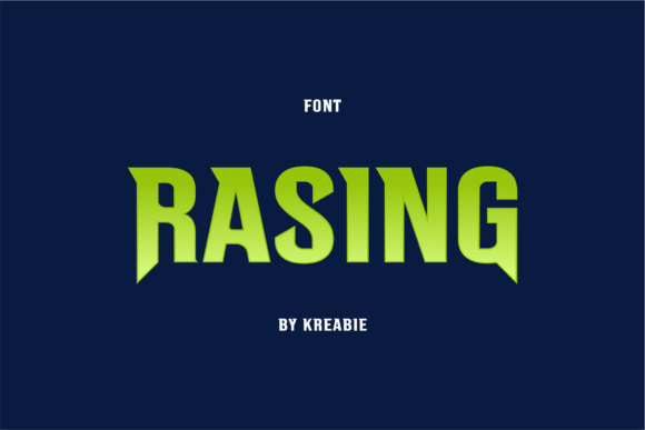 Rasing: A Bold Display Font for Standout Business Branding