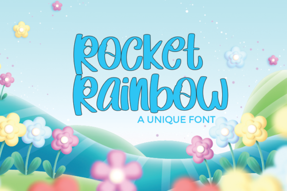 Rocket Rainbow: A Playful Display Font for Makers