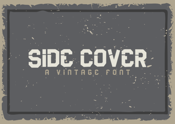 Side Cover: The Bold Display Font for Editorial Design