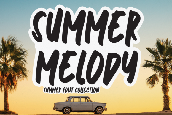 Summer Melody Font: A Cool, Nostalgic Typeface for Crafters