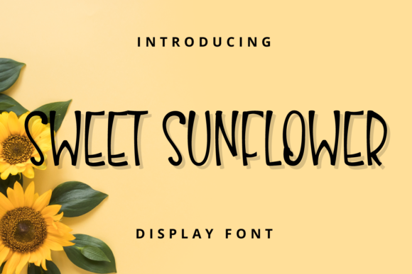 Sweet Sunflower: A Whimsical Display Font for Campaign Creatives