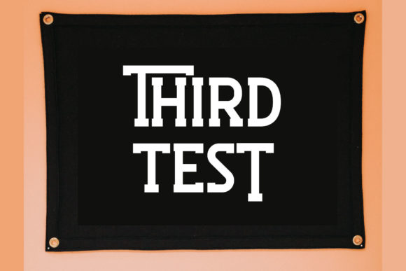 Third Test: A Bold Display Font for Campaign Creators