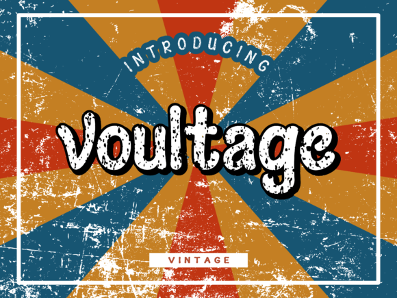 Voultage: A Retro Display Font That Commands Attention