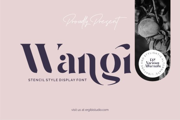 Wangi Font: Bold Display Typeface for Modern Brands