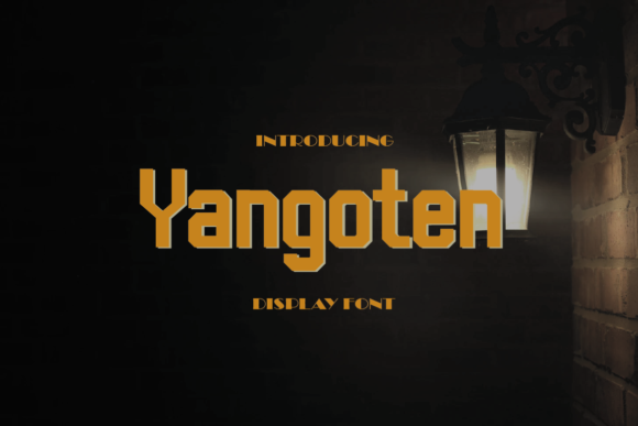 Yangoten: The Bold Robotic Display Font for Designers